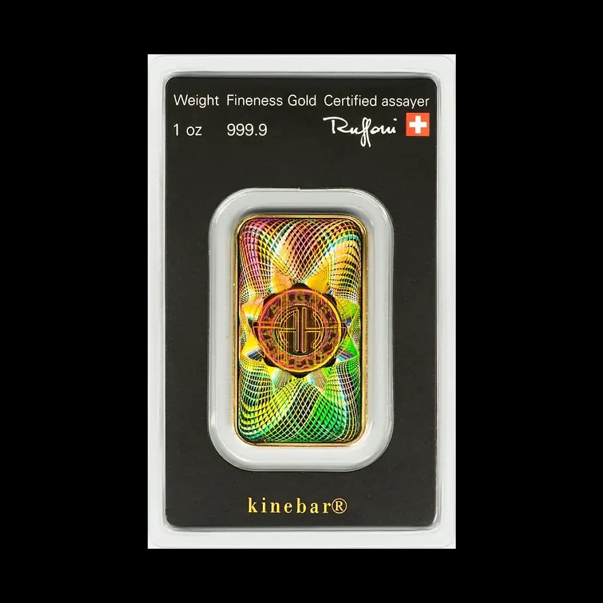 1 oz (31.10g) Argor-Heraeus Kinebar Gold Minted Bar