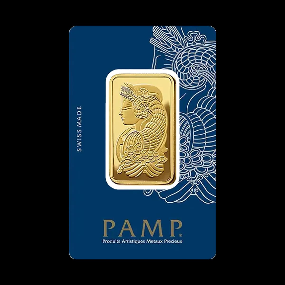 1 oz (31.10g) PAMP Suisse Lady Fortuna Gold Minted Bar